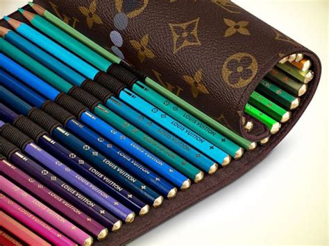 louis vuitton pencil crayons|Louis Vuitton padfolio.